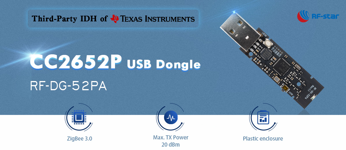 CC2652P Bluetooth ZigBee USB Dongle'ın Özellikleri