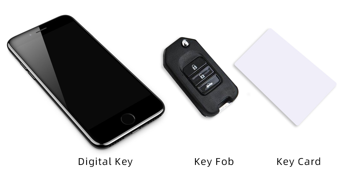 dijital anahtar, anahtarlık ve anahtar kartı