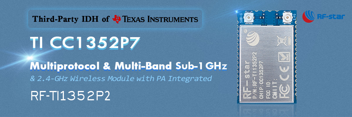 TI CC1352P7 Çoklu Protokol ve Çok Bantlı Alt 1 GHz RF-TI1352P2