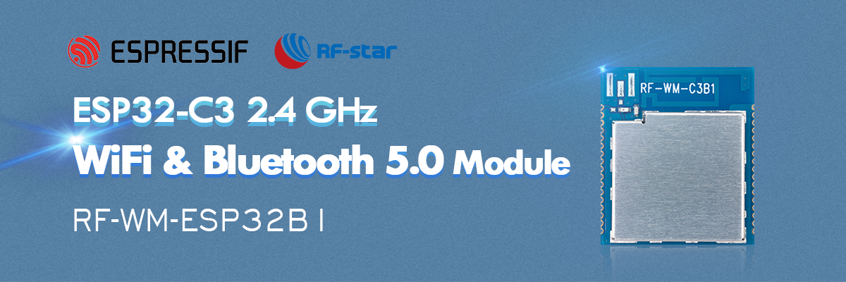 Düşük Güçlü ESP32-C3 2,4 GHz WiFi ve Bluetooth 5.0 Modülü RF-WM-ESP32B1