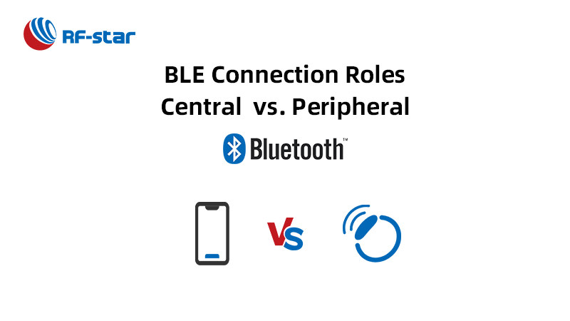 BLE Bağlantı Rollerinin Görünümü: Merkezi / Ana ve Çevre Birimi / Yardımcı