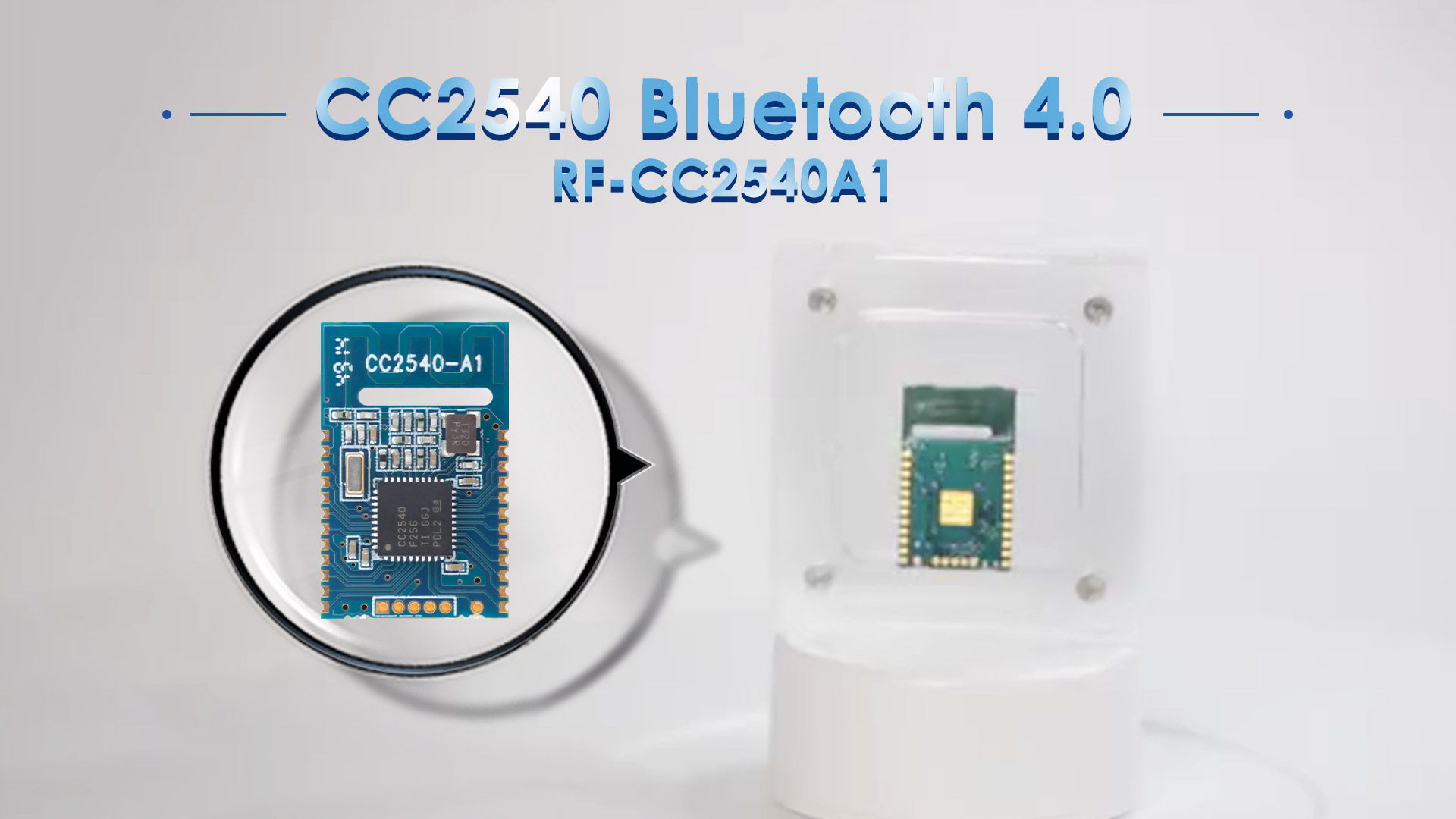 TI CC2540F256 tabanlı Bluetooth Düşük Enerji (BLE) modülü